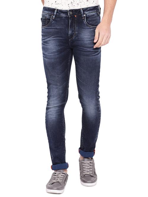 blue cotton washed jeans - 15945520 - Standard Image - 1