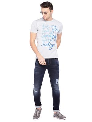 blue cotton ripped jeans - 15945523 - Standard Image - 4