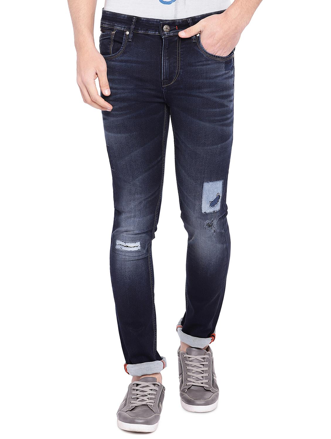 blue cotton ripped jeans - 15945523 - Zoom Image - 1