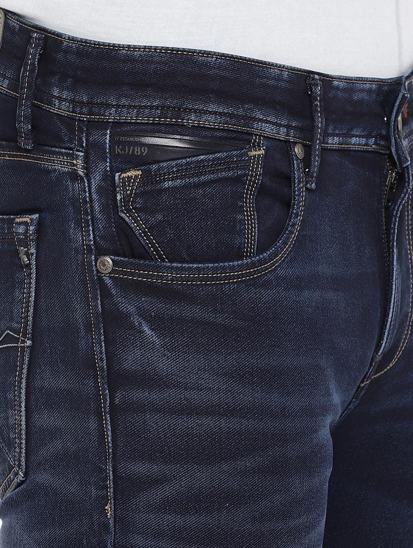 blue cotton ripped jeans - 15945523 - Zoom Image - 5