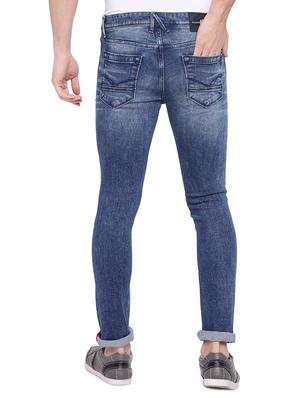 blue cotton washed jeans - 15945524 - Standard Image - 3