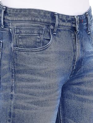blue cotton washed jeans - 15945524 - Standard Image - 5