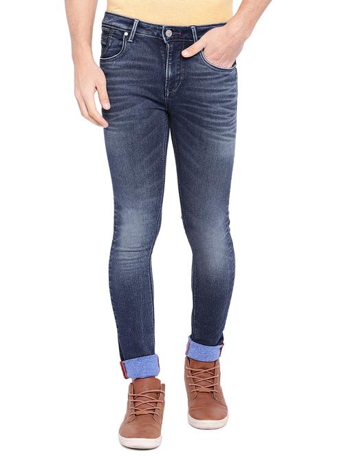 blue cotton washed jeans - 15945527 - Standard Image - 1