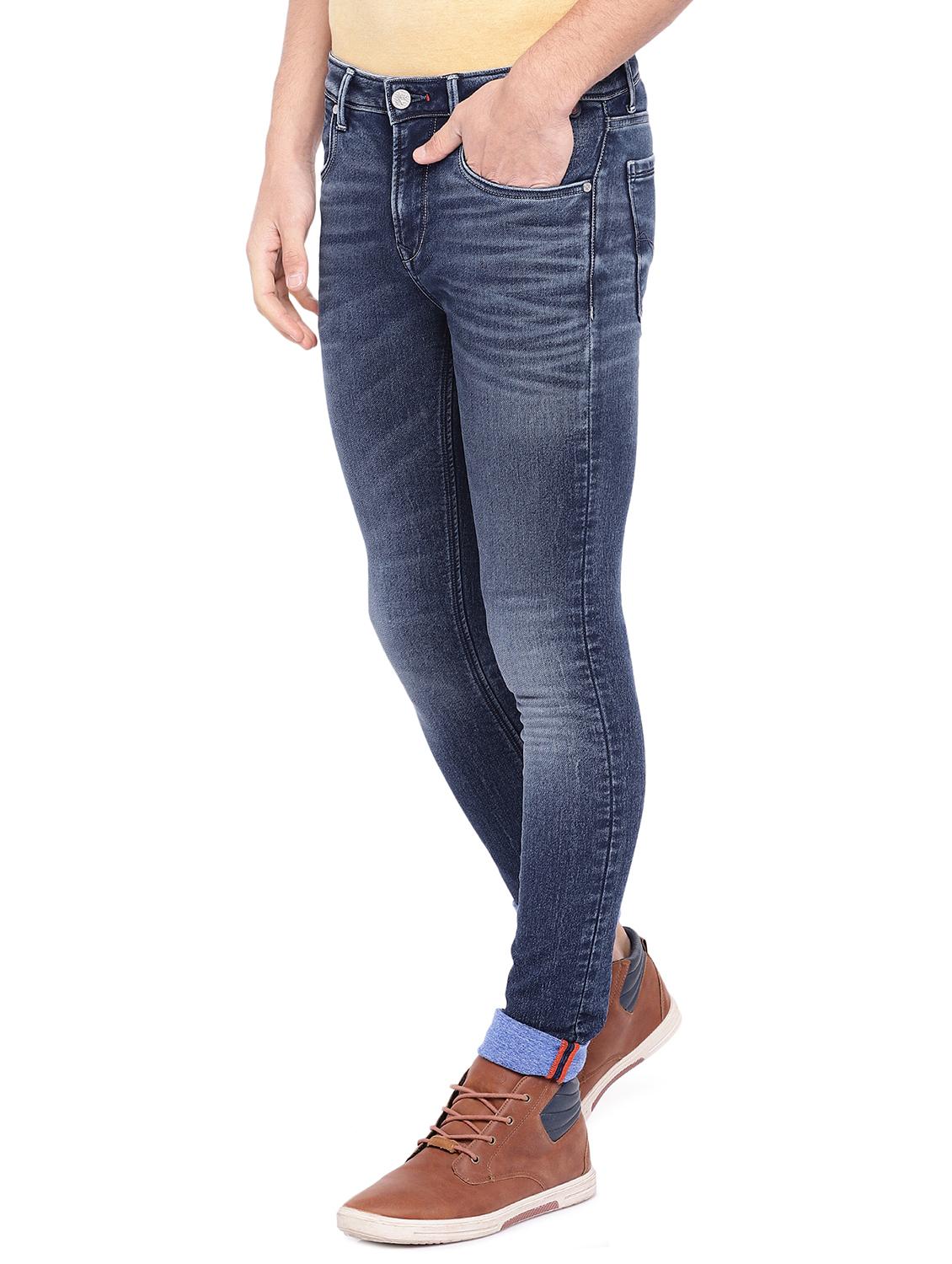 blue cotton washed jeans - 15945527 - Zoom Image - 2