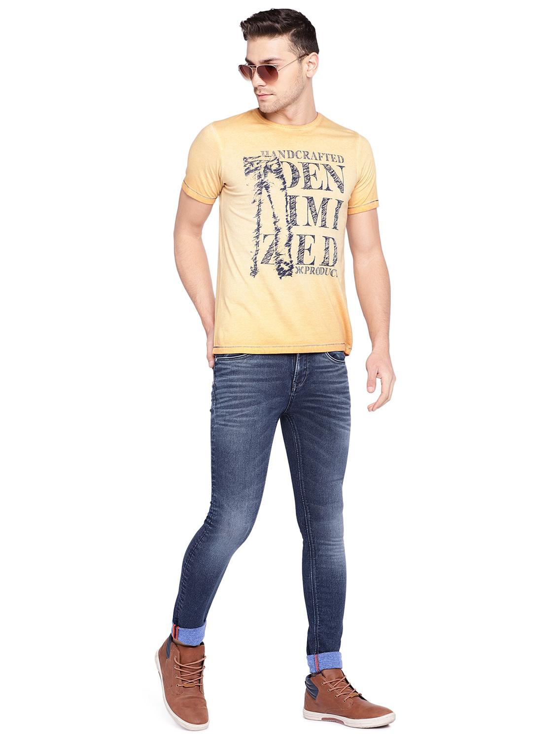 blue cotton washed jeans - 15945527 - Zoom Image - 4