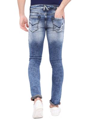 blue cotton washed jeans - 15945529 - Standard Image - 3