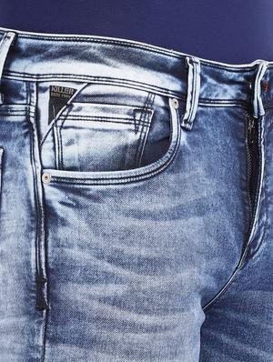 blue cotton washed jeans - 15945529 - Standard Image - 5