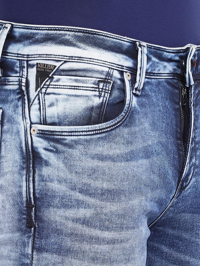blue cotton washed jeans - 15945529 - Zoom Image - 5