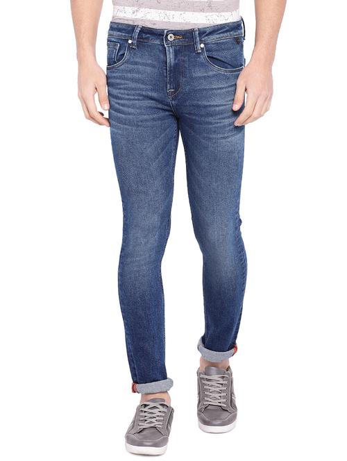 blue cotton washed jeans - 15945532 - Standard Image - 1