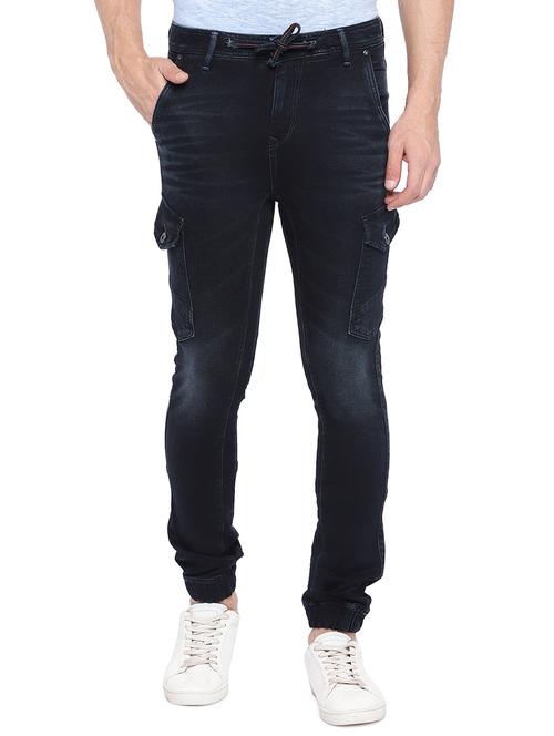 blue denim jogger - 15945533 - Standard Image - 1