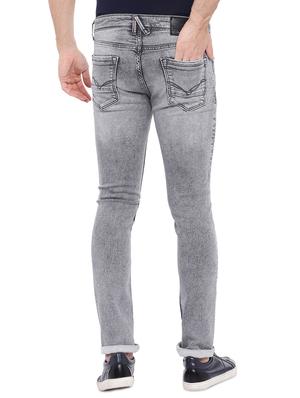 grey cotton washed jeans - 15945536 - Standard Image - 3
