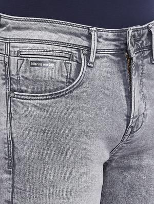 grey cotton washed jeans - 15945536 - Standard Image - 5