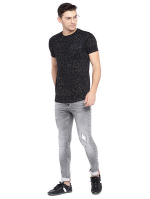 grey cotton ripped jeans - 15945538 - Standard Image - 4