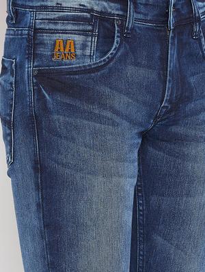 blue denim washed jeans - 15945619 - Standard Image - 4