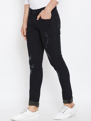 black denim ripped jeans - 15945623 - Standard Image - 2