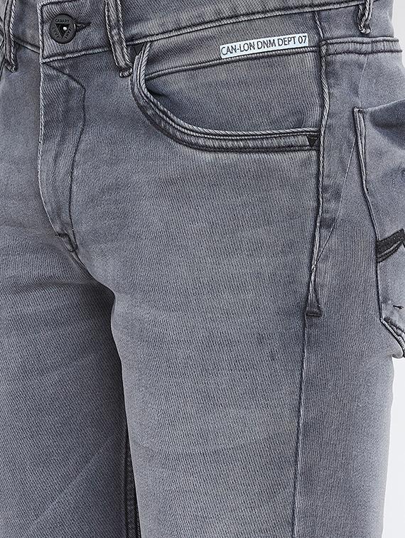 grey light washed denim jeans - 15945628 - Zoom Image - 5