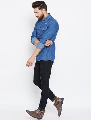 black ripped denim jeans - 15945629 - Standard Image - 4