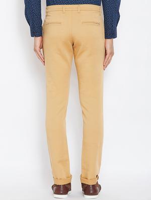 beige cotton blend chinos - 15945631 - Standard Image - 3