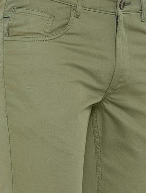 green cotton blend chinos - 15945633 - Standard Image - 5