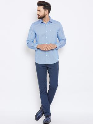 blue printed casual shirt - 15945663 - Standard Image - 4