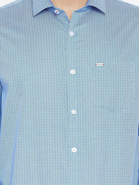 blue printed casual shirt - 15945663 - Zoom Image - 5