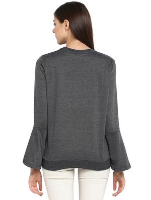 bell sleeved graphic print sweatshirt - 15945676 - Standard Image - 3