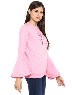 bell sleeved graphic print sweatshirt - 15945689 - Standard Image - 2