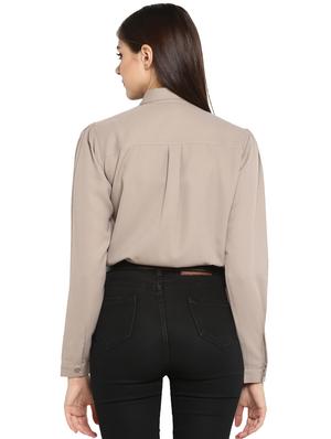concealed placket embroidered shirt - 15945690 - Standard Image - 3