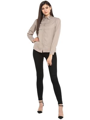 concealed placket embroidered shirt - 15945690 - Standard Image - 4
