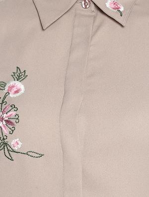 concealed placket embroidered shirt - 15945690 - Standard Image - 5