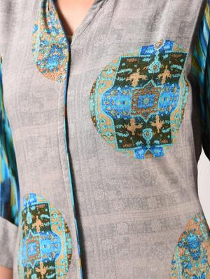 printed kurta palazzo set - 15945691 - Standard Image - 6