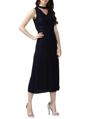 choker neck a-line dress - 15945996 - Standard Image - 2