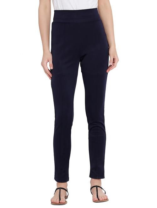 navy blue high rise jegging - 15946005 - Standard Image - 1