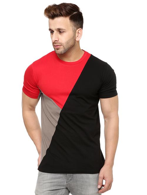 multicolor color block tshirt - 15946010 - Standard Image - 1