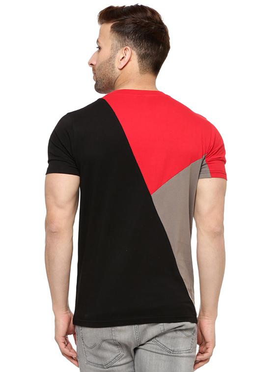 multicolor color block tshirt - 15946010 - Zoom Image - 3