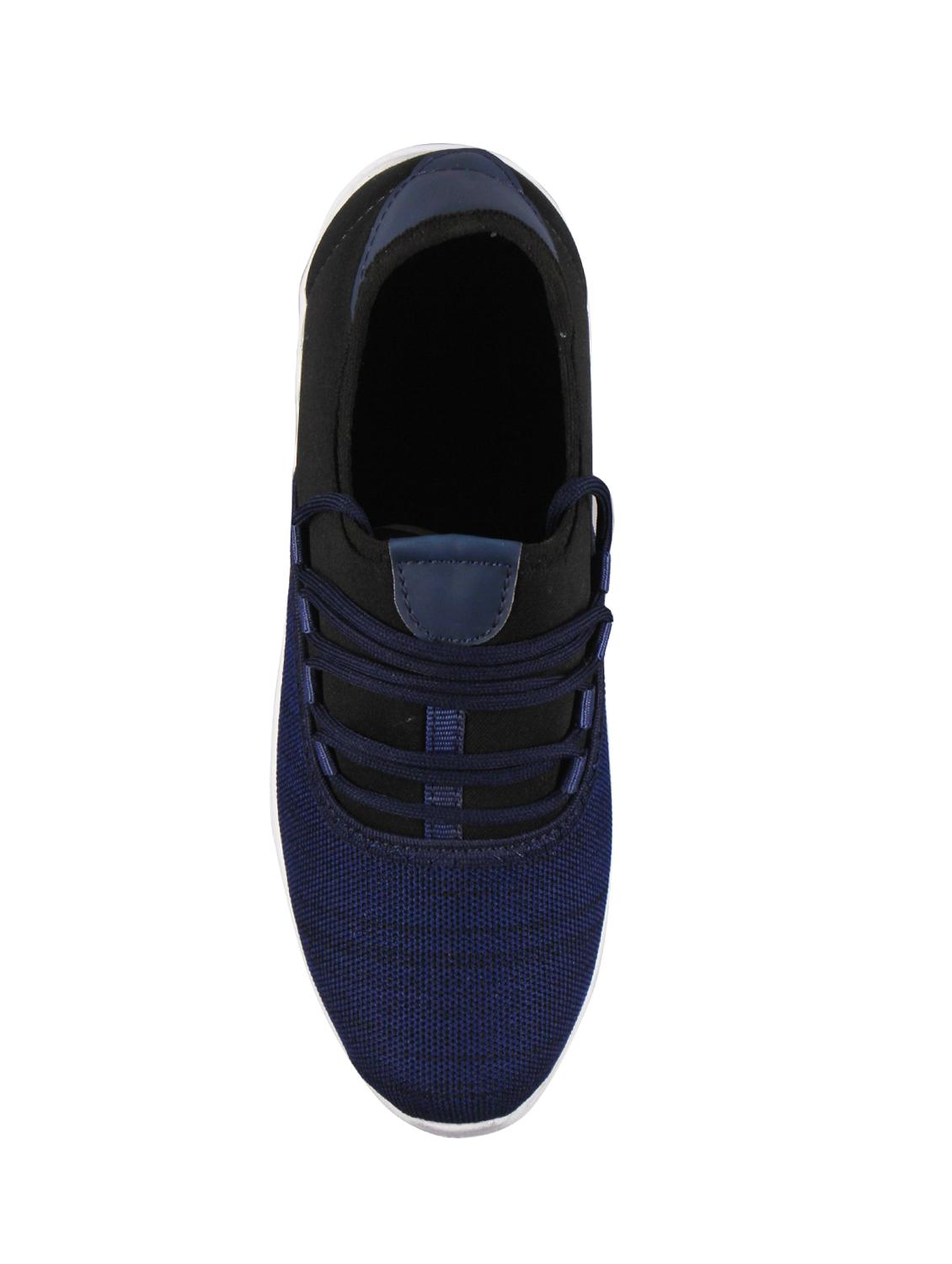 navy mesh sport shoes - 15946029 - Zoom Image - 4