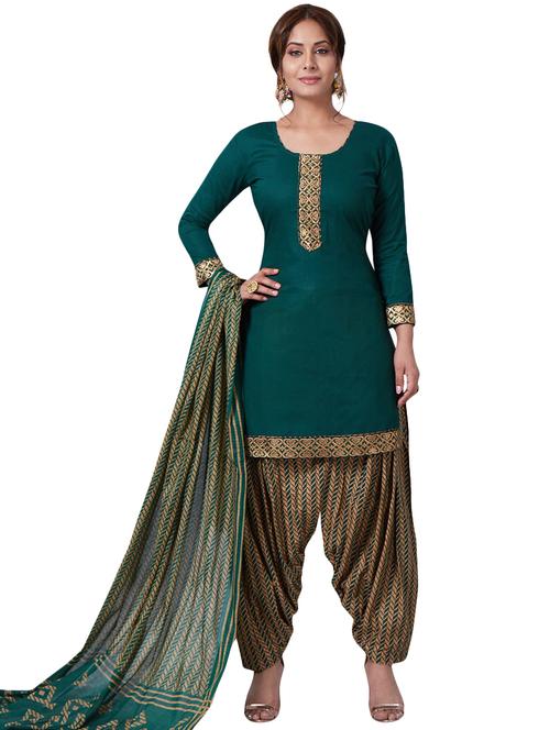 printed patiyala suit set - 15946124 - Very Small Image - 1