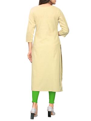 embroidered straight kurta - 15946188 - Standard Image - 3