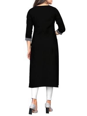 embroidered straight kurta - 15946189 - Standard Image - 3