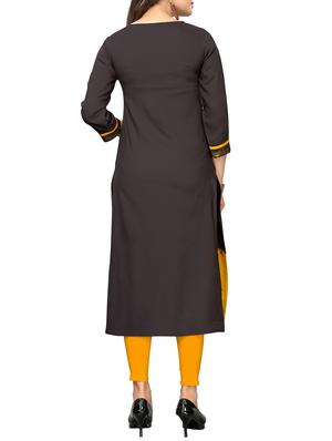 printed straight kurta with tassels - 15946191 - Standard Image - 3
