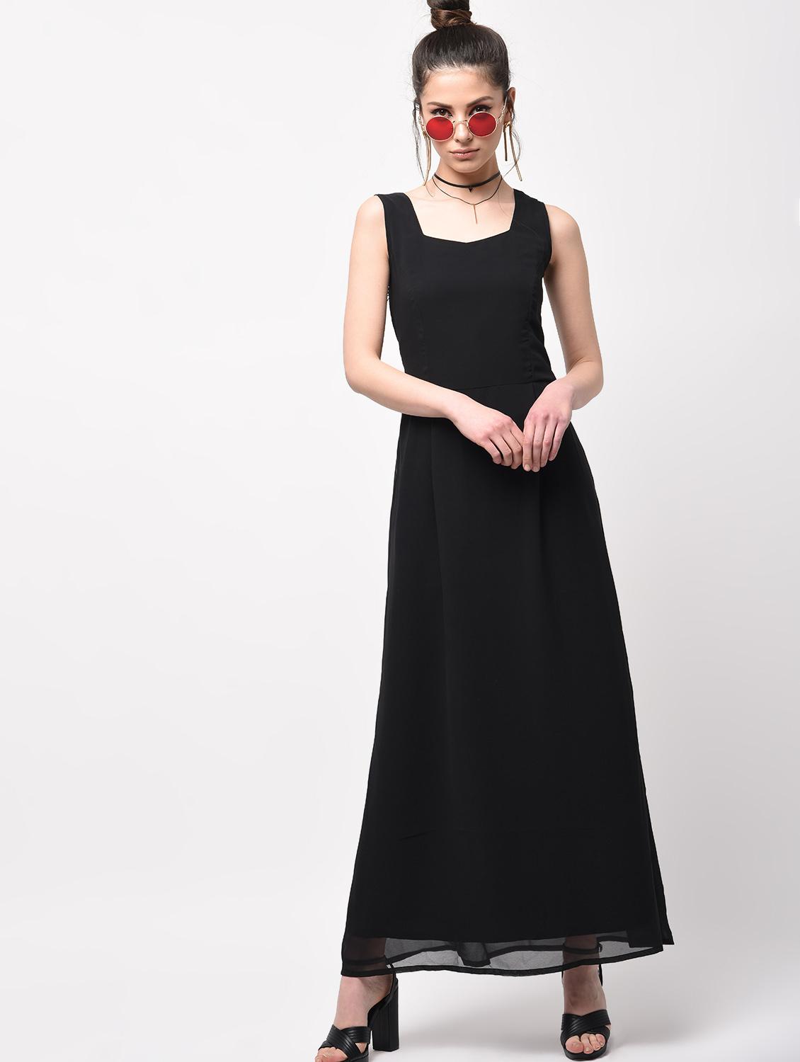 pleat detail maxi dress - 15946338 - Zoom Image - 2