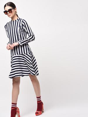 ruffled hem a-line dress - 15946344 - Standard Image - 3