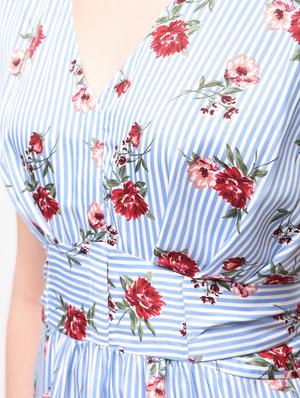 tie knot back floral high low dress - 15946351 - Standard Image - 6