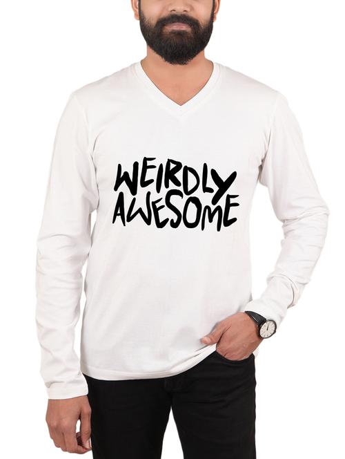 white typographic tshirt - 15946538 - Standard Image - 1