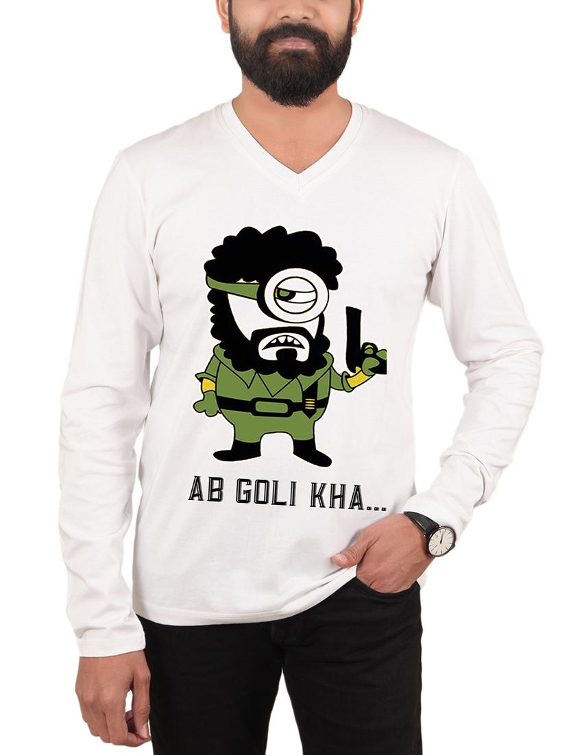 white character print t-shirt - 15946543 - Zoom Image - 1
