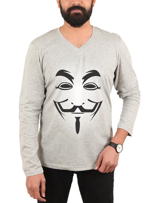 grey printed t-shirt - 15946557 - Standard Image - 1