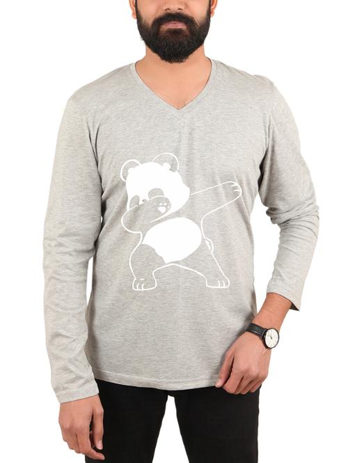 grey printed t-shirt - 15946560 - Standard Image - 1