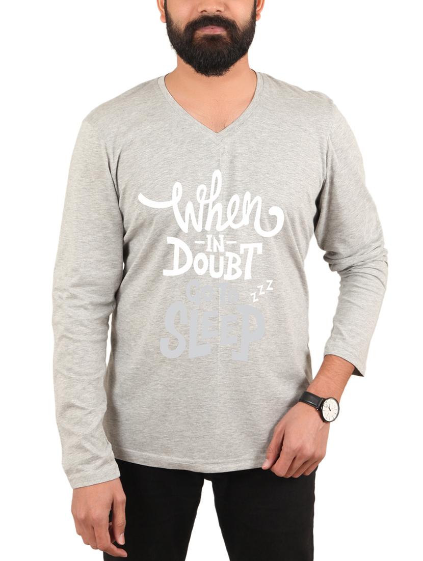 grey typographic t-shirt - 15946563 - Zoom Image - 1