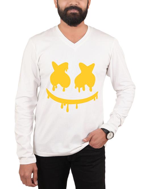 white printed t-shirt - 15946566 - Standard Image - 1