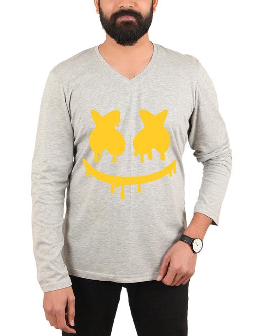 grey printed t-shirt - 15946567 - Standard Image - 1